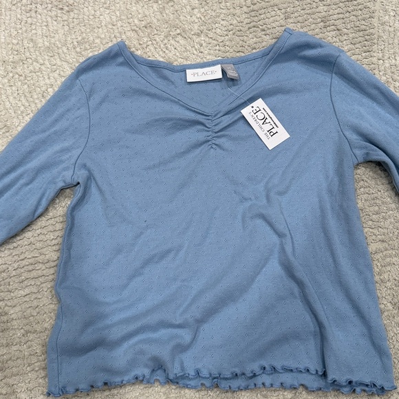 BUNDLE⭐️ Black Flared Jeans paired with 3 children’s place long sleeves - Picture 4 of 9